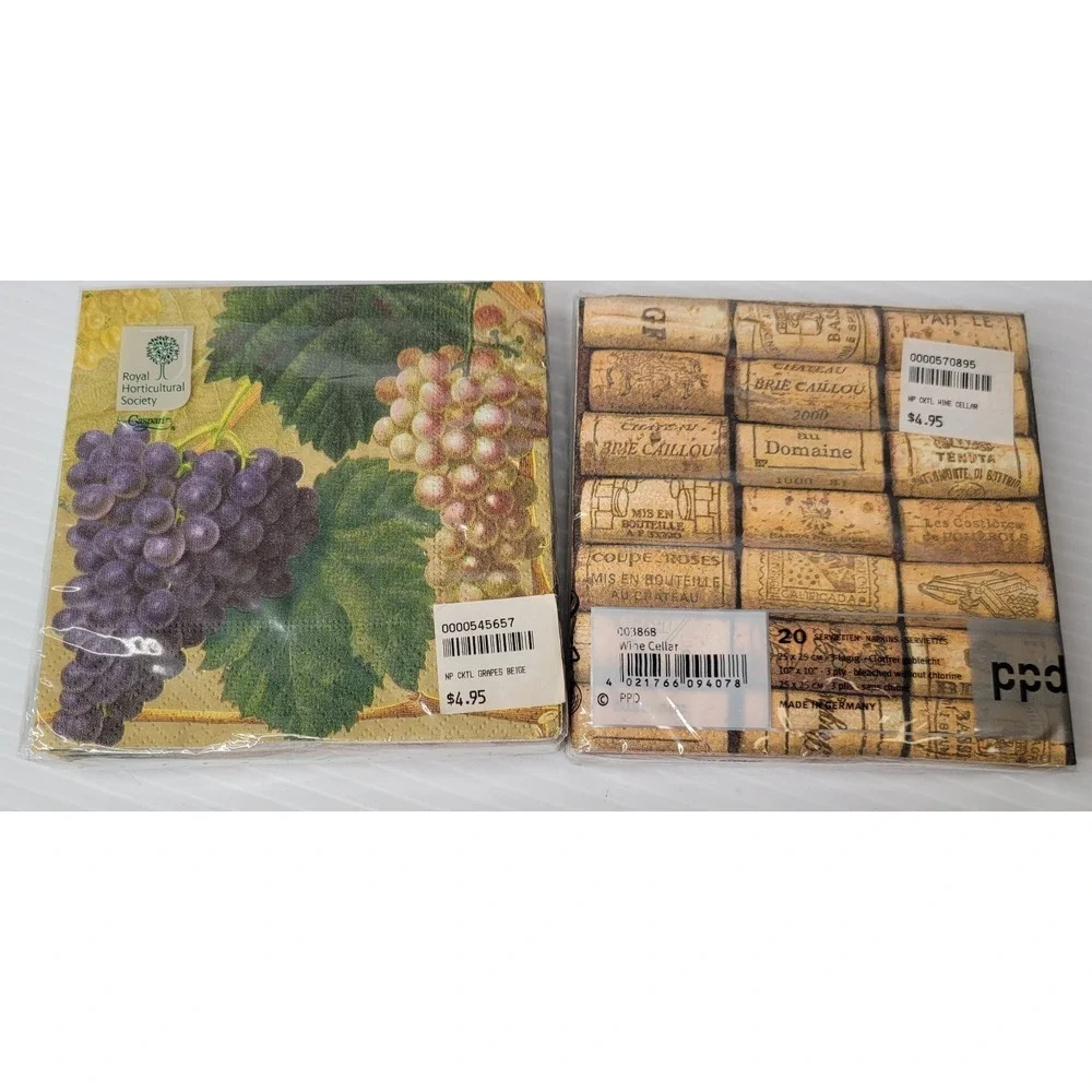 Boston Warehouse Buffet Charcuterie Items Wine Charms Cheese Spreaders‎ Napkins